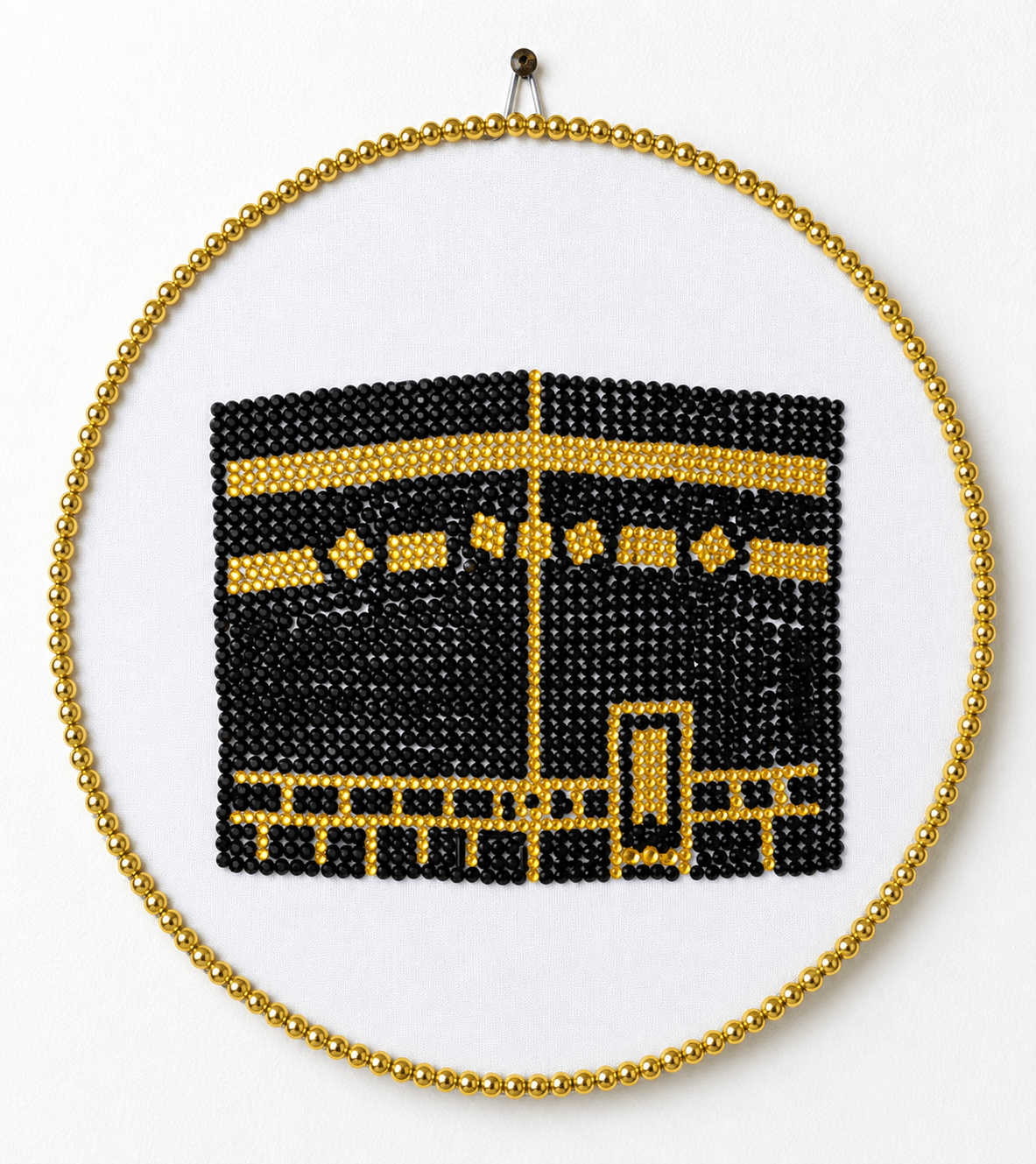 Beaded Kaaba Wall Hanging β Handmade Islamic Decor, photo 1 of 1